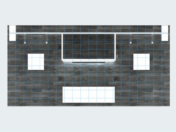 GK-2015 Modern Trade Show Exhibit  -- Plan View